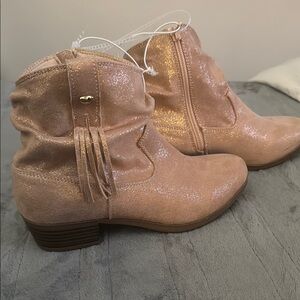 Self Esteem Pink Glitter Kids Boots